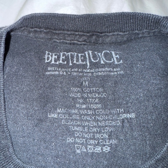 BEETLEJUICE BLACK SHORT SLEEVE T SHIRT M - Picture 5 of 7